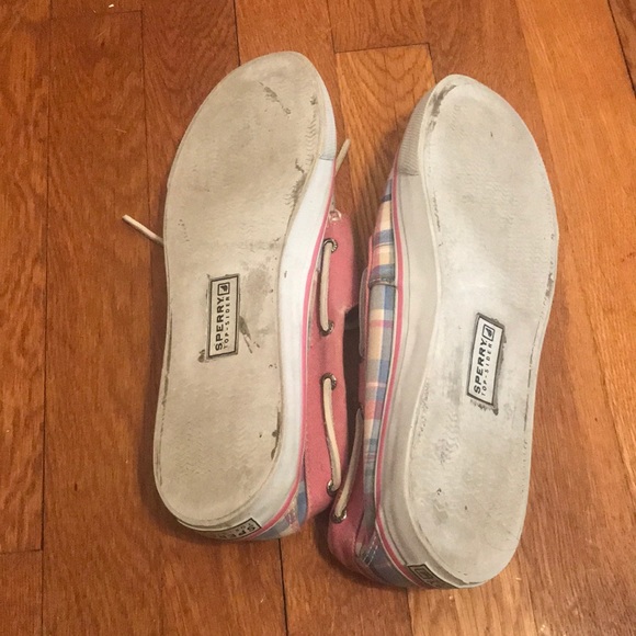 GUC - Plaid Sperry boat shoes - Women’s size 9 - Picture 2 of 4